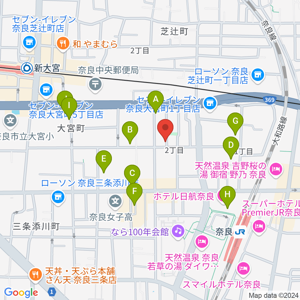 スターヒルスタジオ周辺のカフェ一覧地図