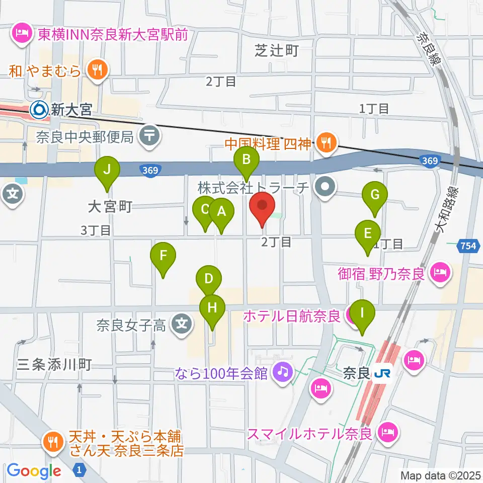 スターヒルスタジオ周辺のカフェ一覧地図