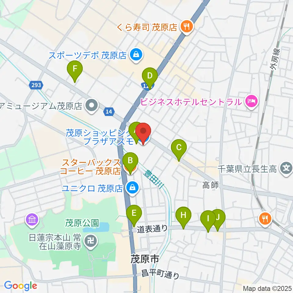 ASMO劇場周辺のカフェ一覧地図