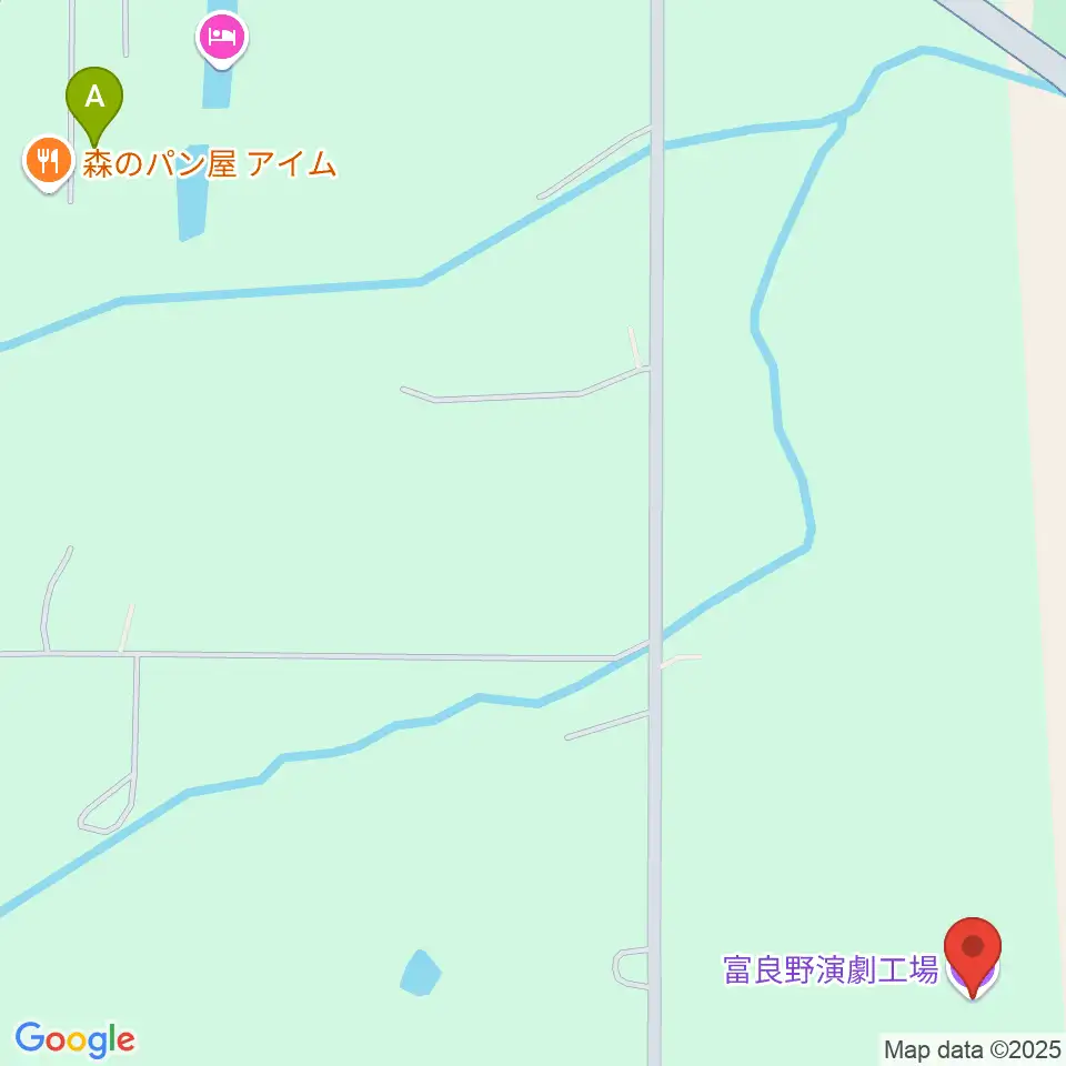 富良野演劇工場周辺のカフェ一覧地図
