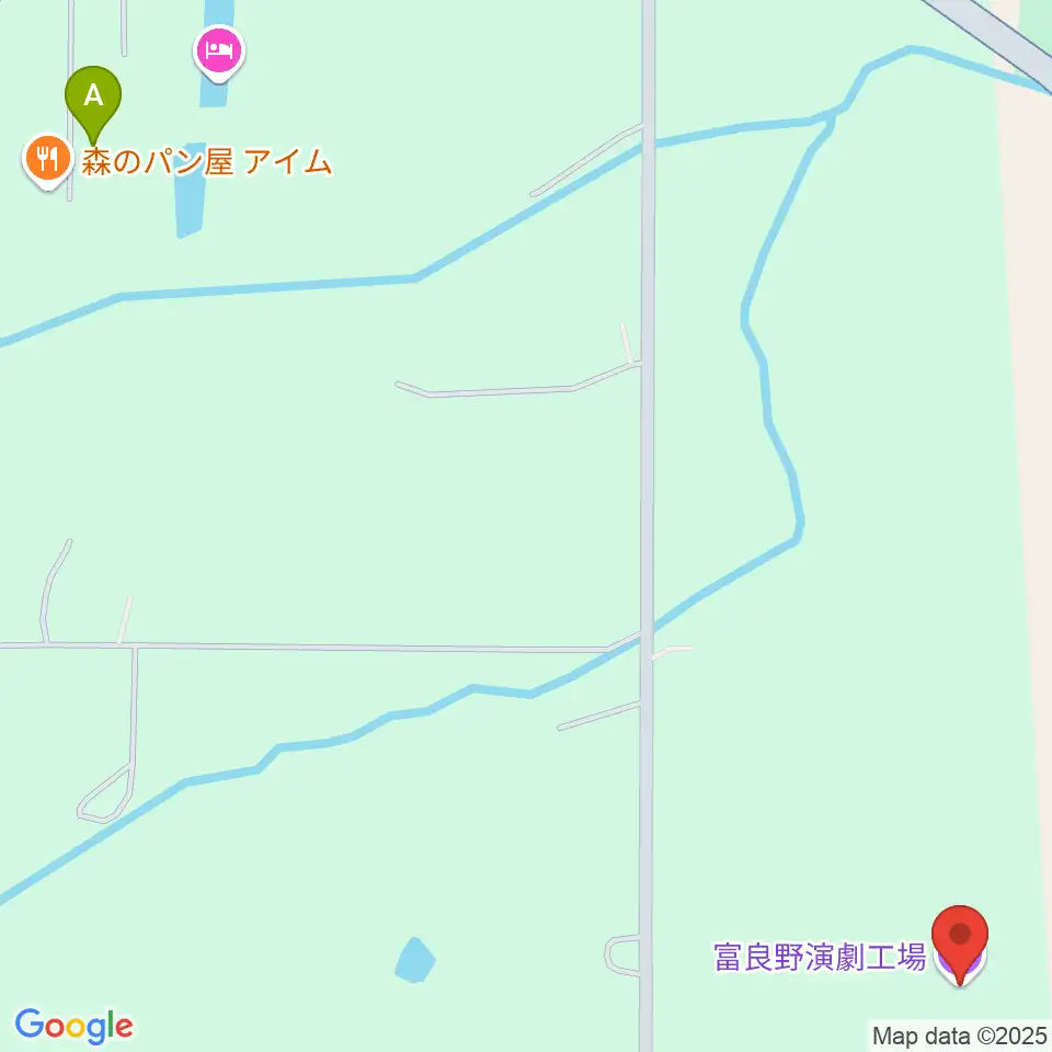 富良野演劇工場周辺のカフェ一覧地図