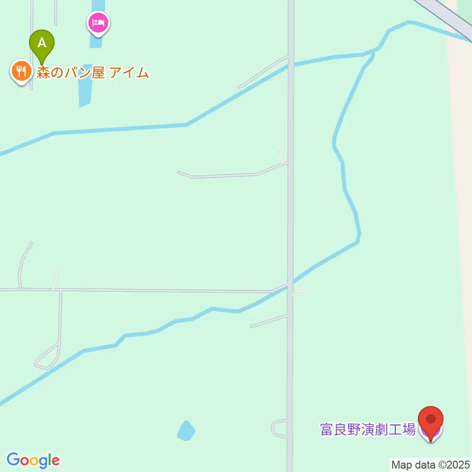 富良野演劇工場周辺のカフェ一覧地図