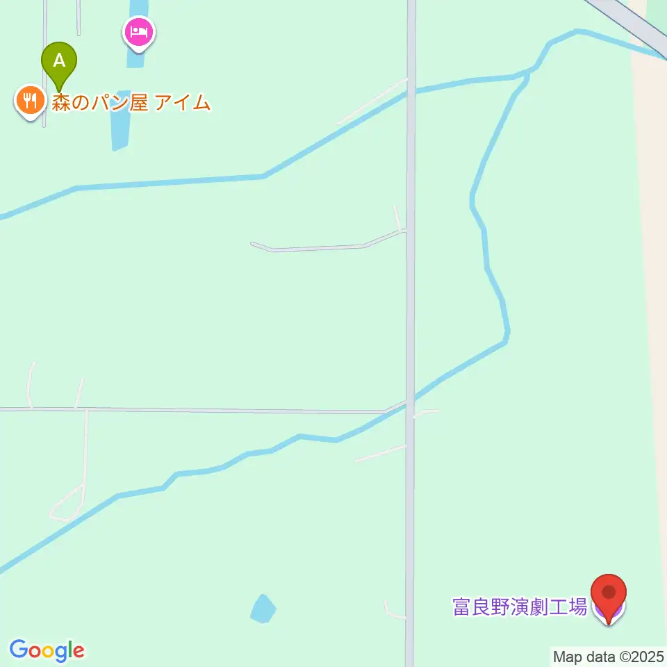 富良野演劇工場周辺のカフェ一覧地図