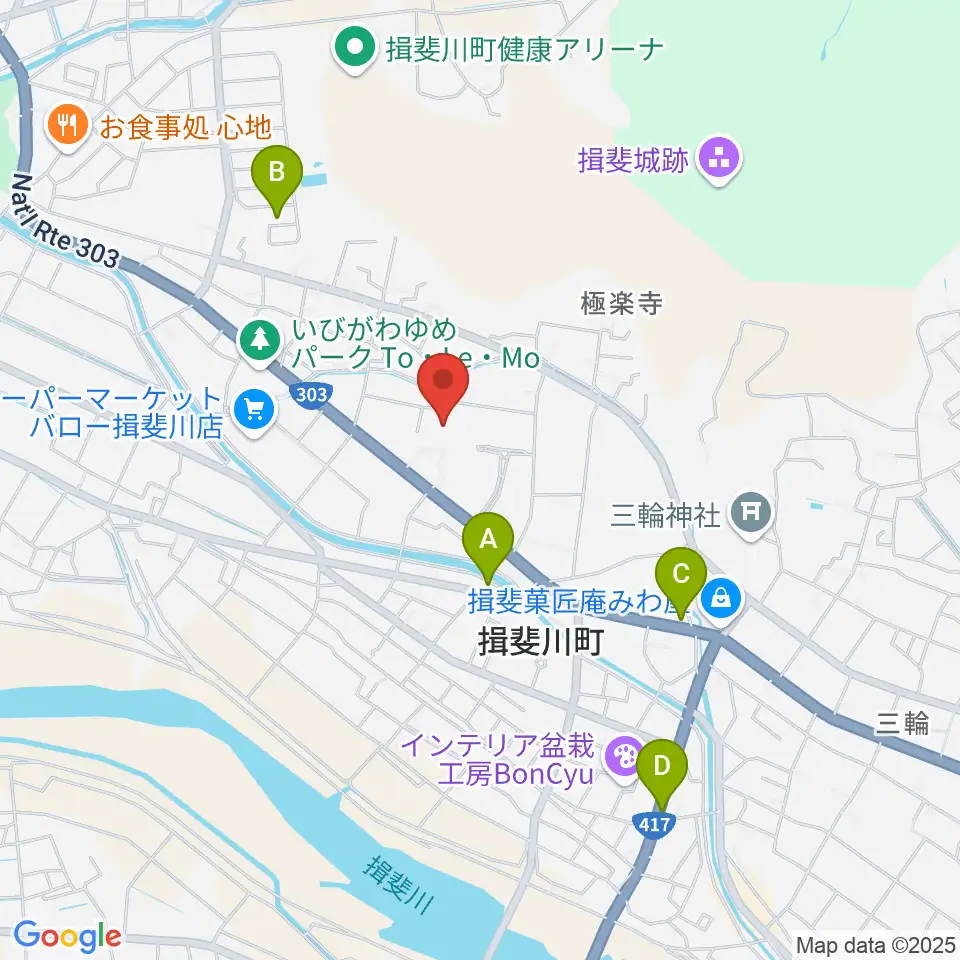 揖斐川町地域交流センターはなもも周辺のカフェ一覧地図