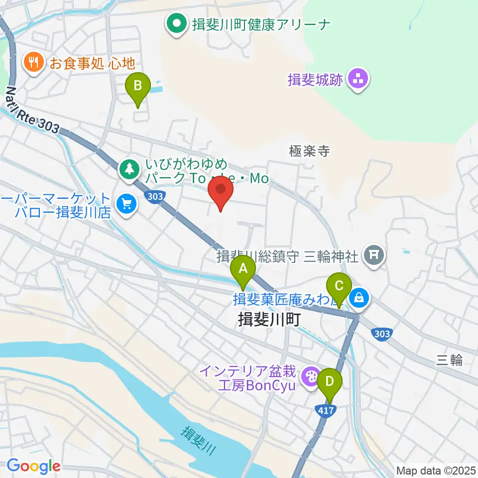 揖斐川町地域交流センターはなもも周辺のカフェ一覧地図