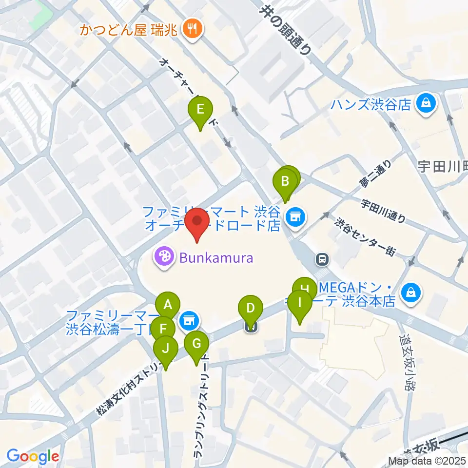ル・シネマ周辺のカフェ一覧地図