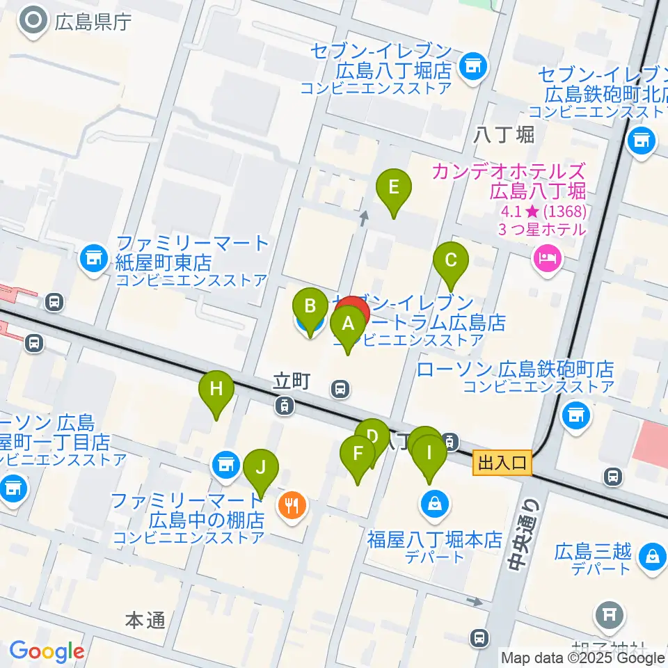 サロンシネマ1・2周辺のカフェ一覧地図