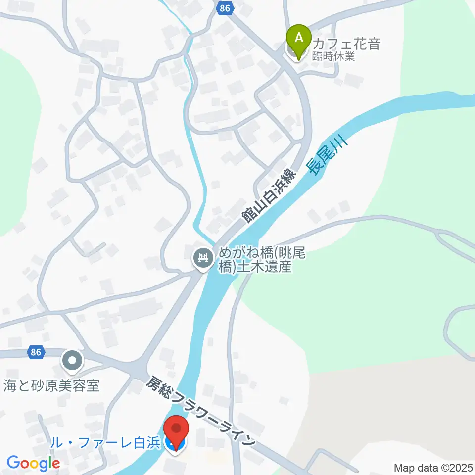 ル・ファーレ白浜周辺のカフェ一覧地図