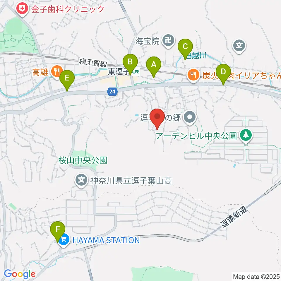 Y's Music Factory周辺のカフェ一覧地図