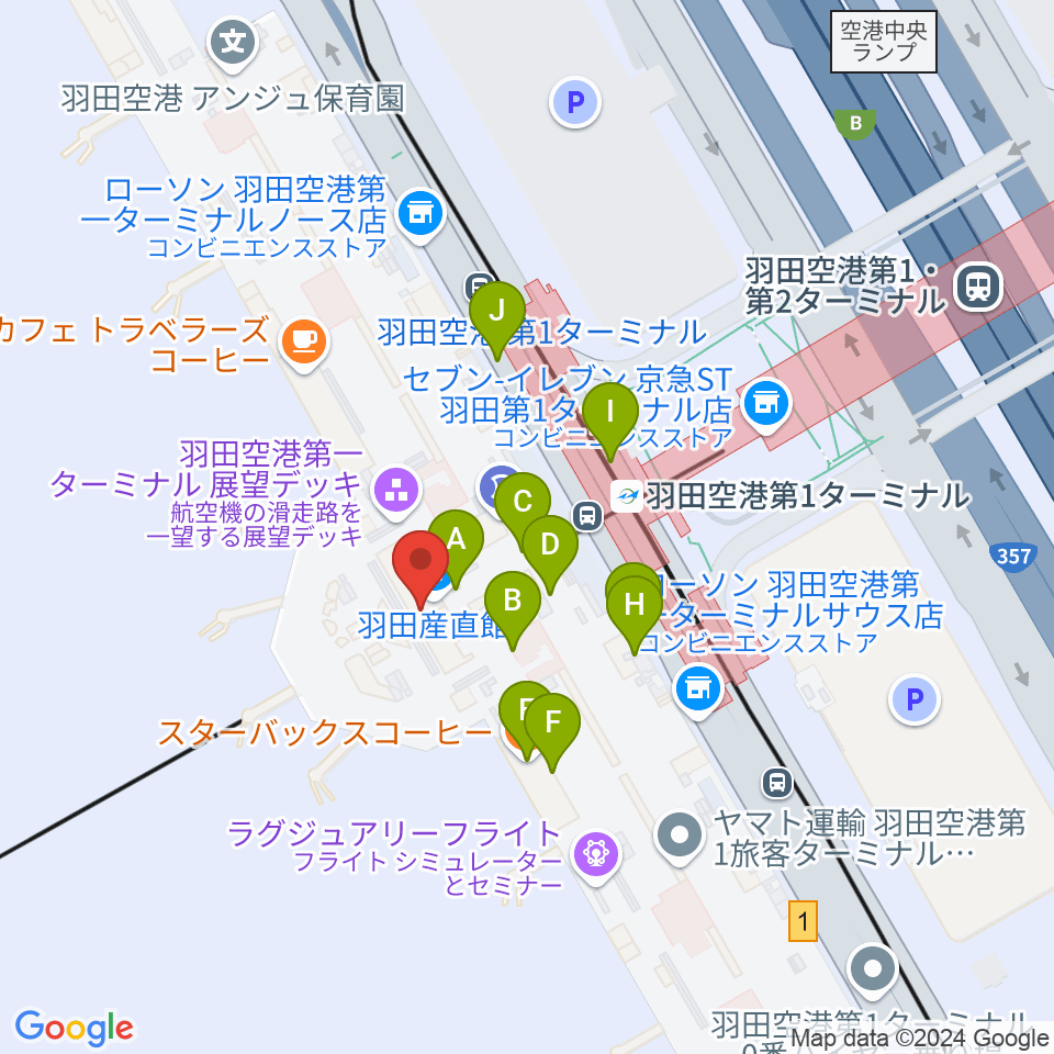 LDH kitchen周辺のカフェ一覧地図