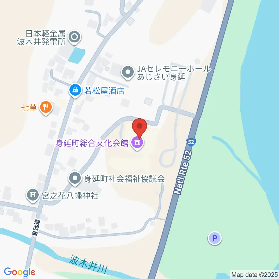 身延町総合文化会館周辺のカフェ一覧地図