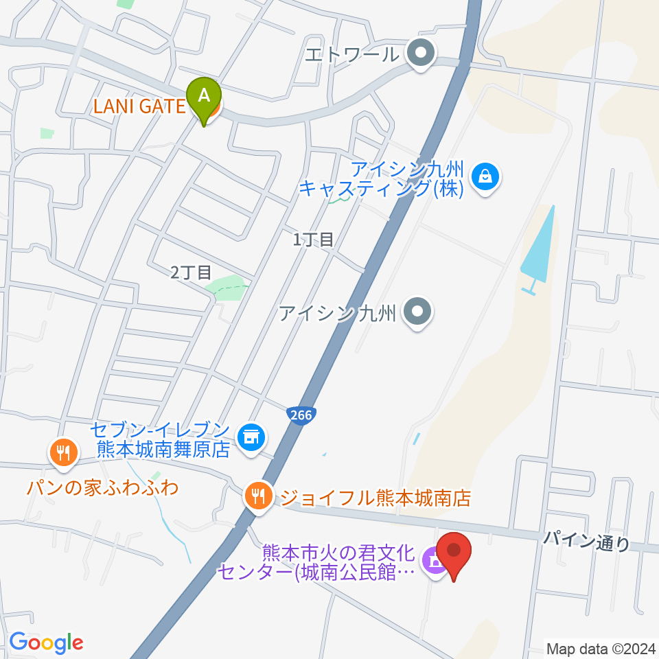 火の君文化ホール周辺のカフェ一覧地図