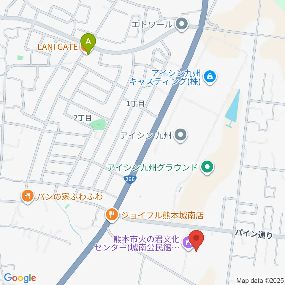 火の君文化ホール周辺のカフェ一覧地図