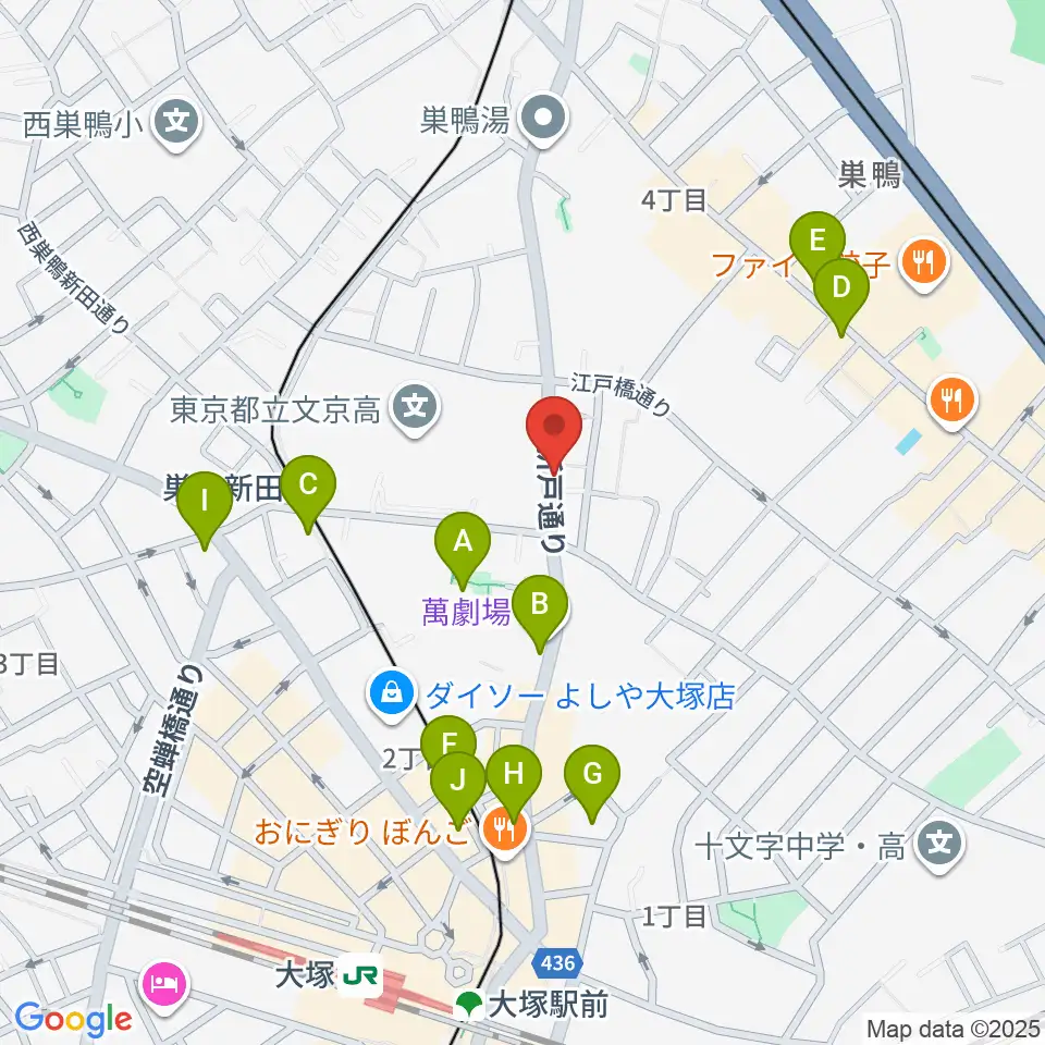シネマハウス大塚周辺のカフェ一覧地図