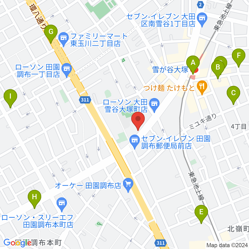 Studio PJ周辺のカフェ一覧地図