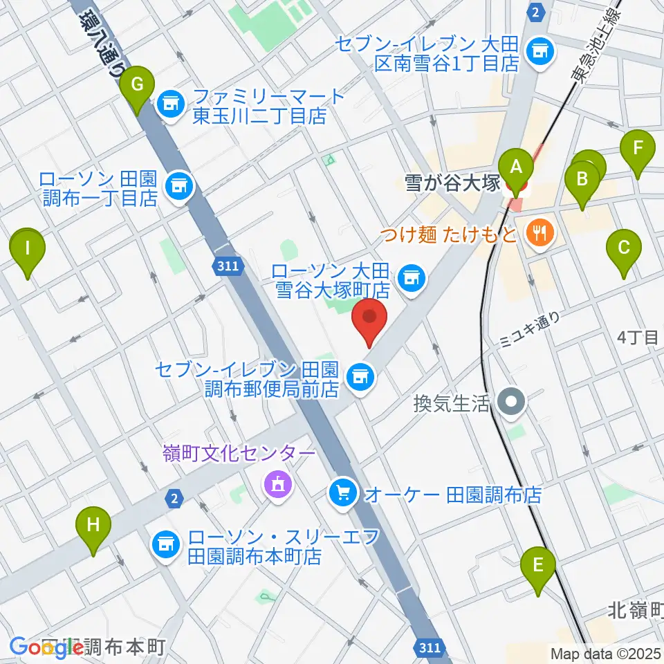 Studio PJ周辺のカフェ一覧地図