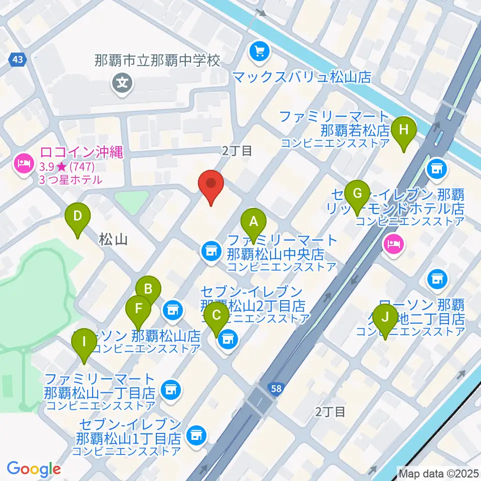 ドラムショップハル周辺のカフェ一覧地図