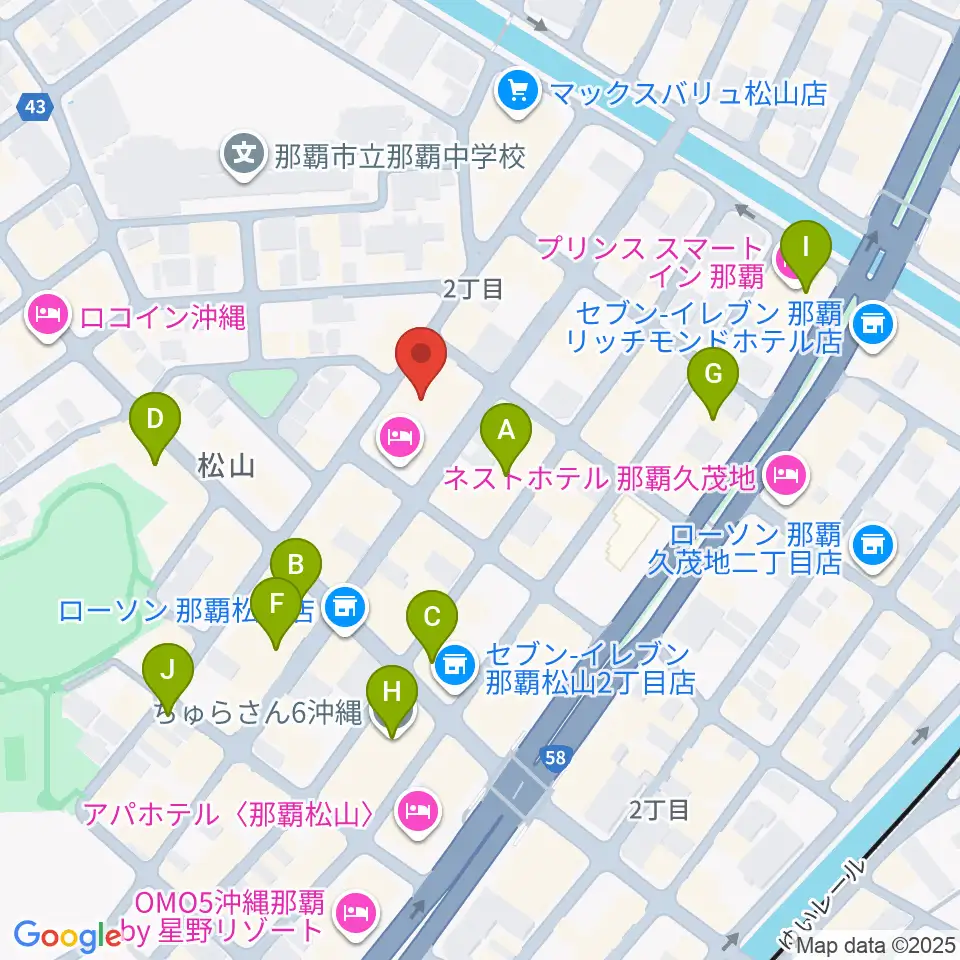 ドラムショップハル周辺のカフェ一覧地図