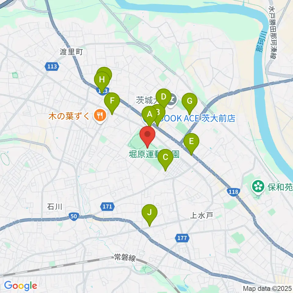 アルテンジャパン武道館周辺のカフェ一覧地図