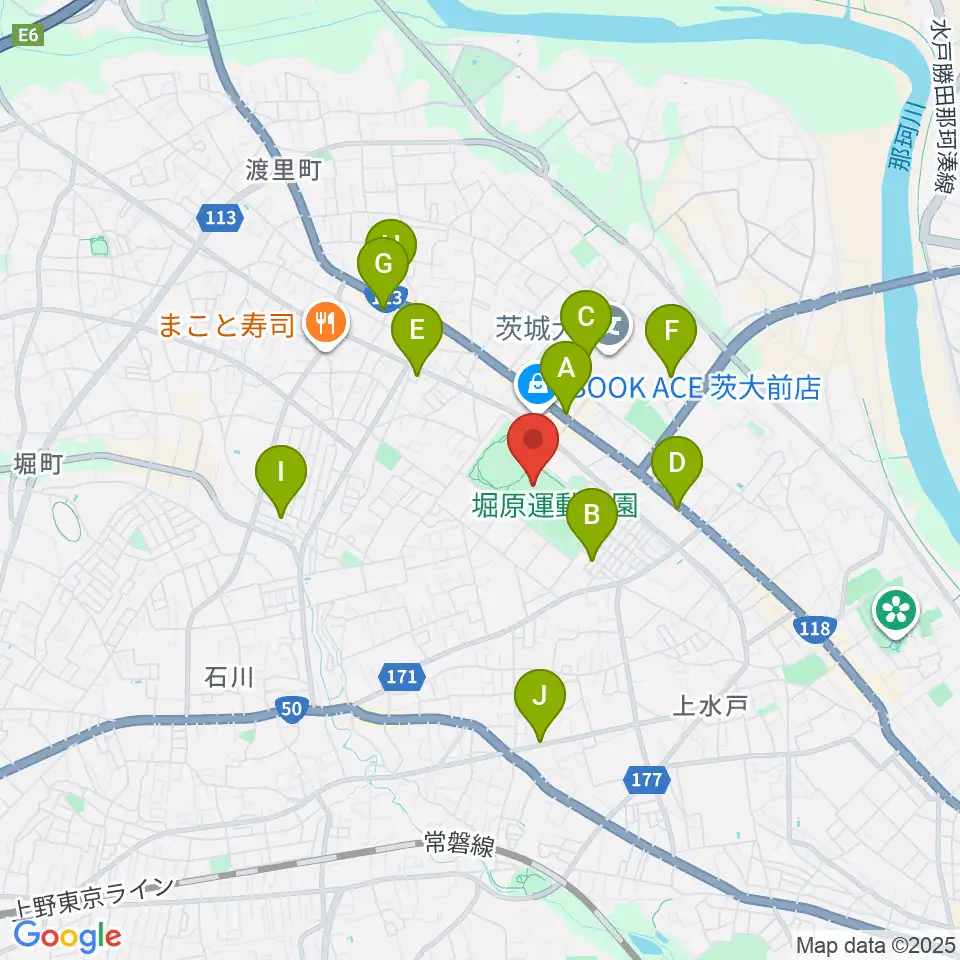 アルテンジャパン武道館周辺のカフェ一覧地図
