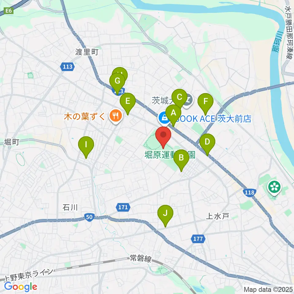 アルテンジャパン武道館周辺のカフェ一覧地図