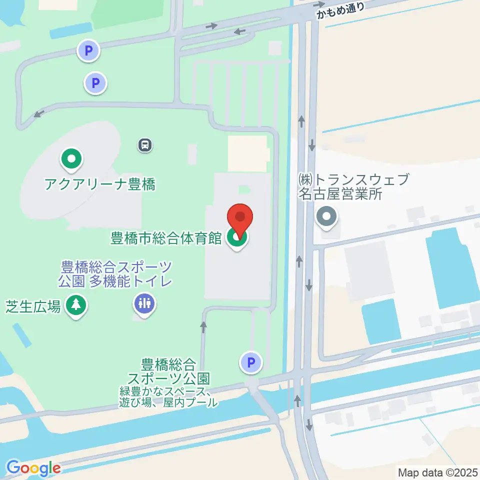 豊橋市総合体育館周辺のカフェ一覧地図