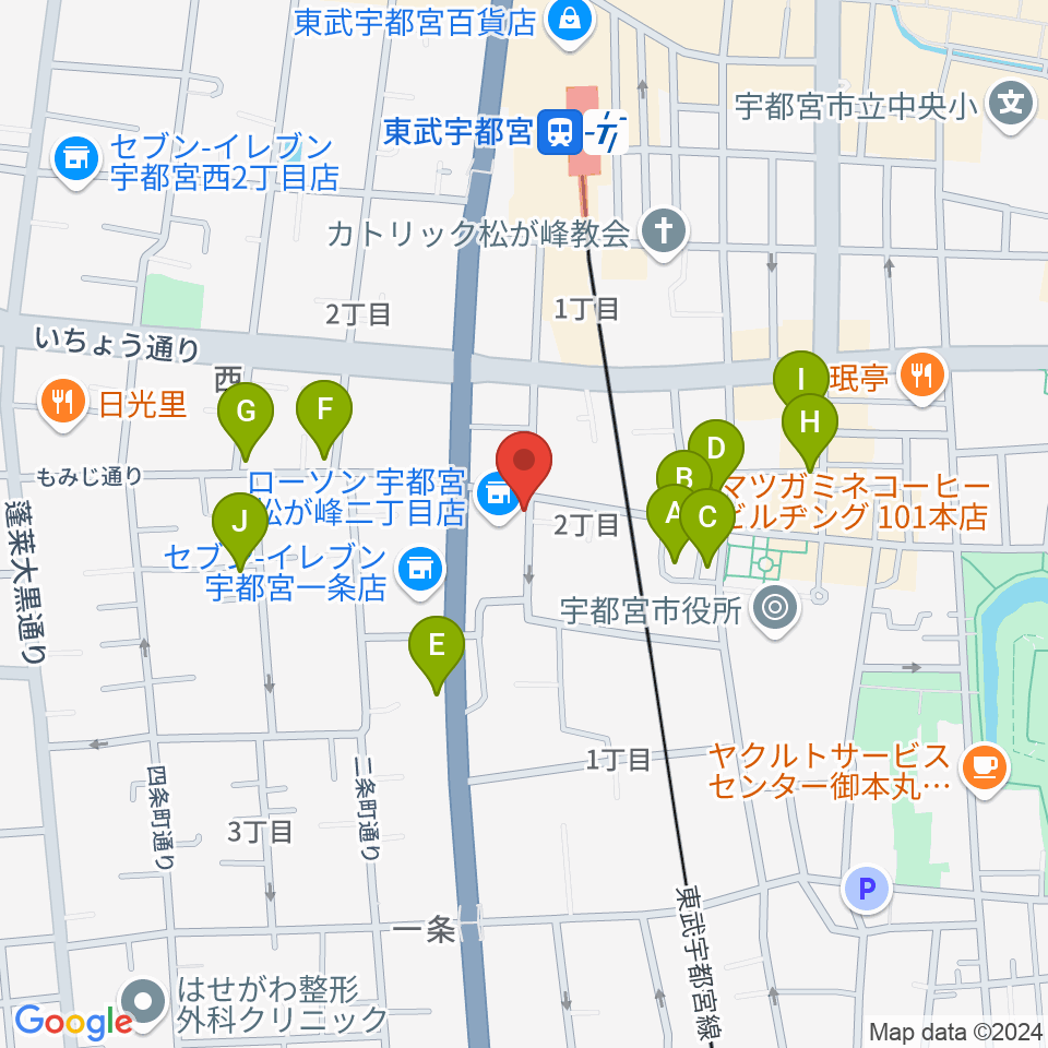 デラックスレコード周辺のカフェ一覧地図