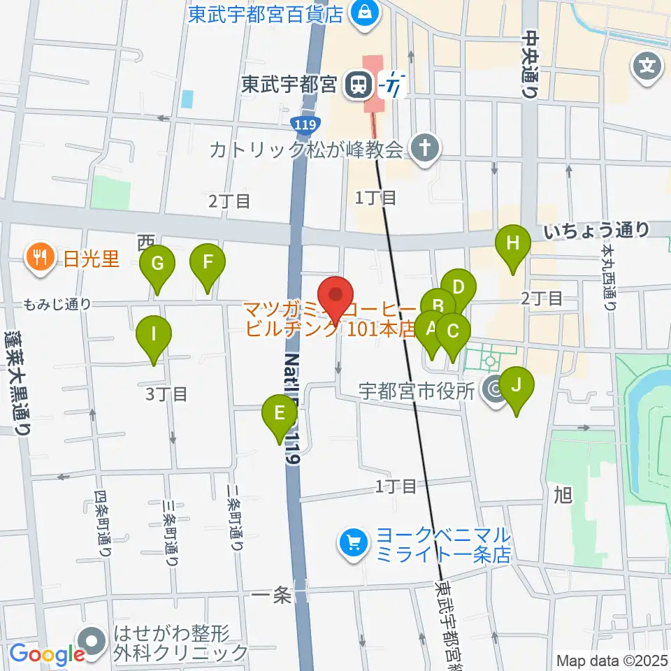 デラックスレコード周辺のカフェ一覧地図