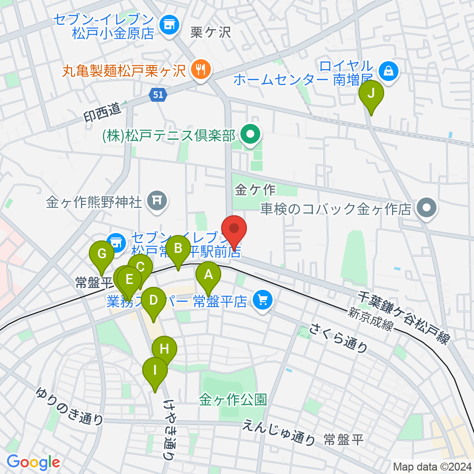 オハナホール周辺のカフェ一覧地図