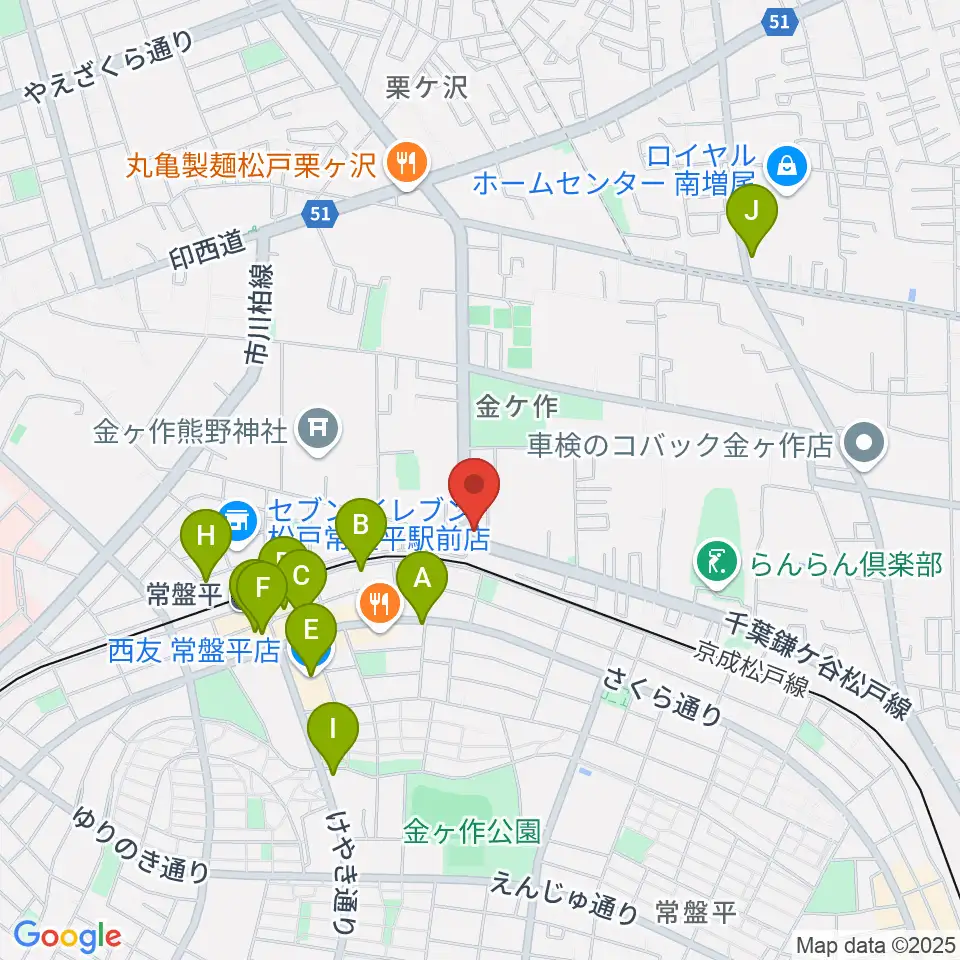 オハナホール周辺のカフェ一覧地図