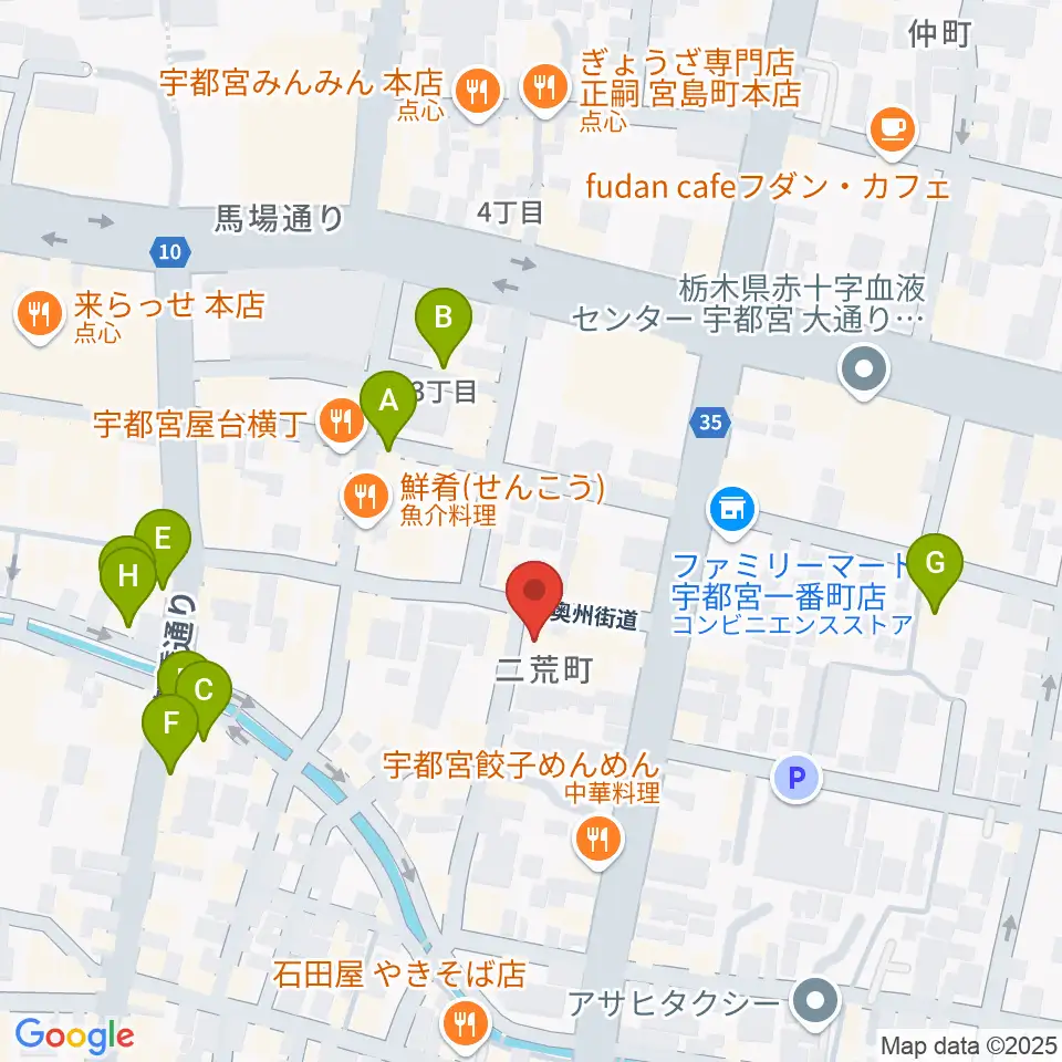 フォールーラーレコーズ周辺のカフェ一覧地図