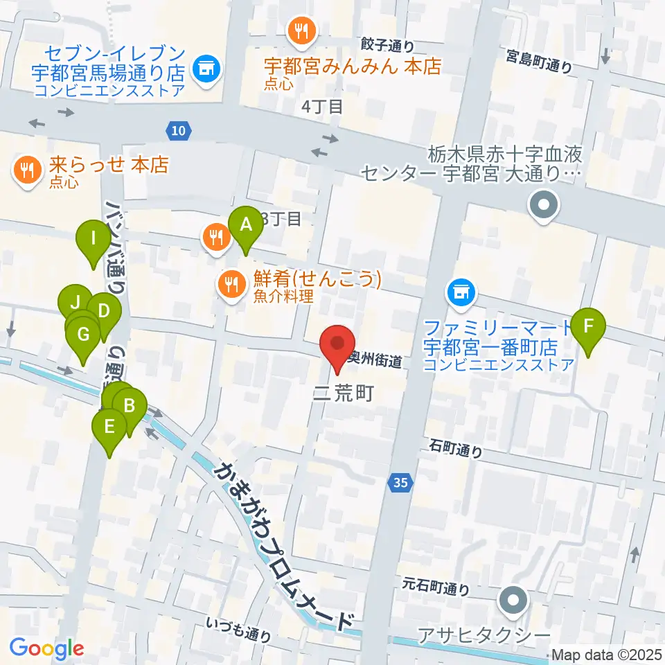 フォールーラーレコーズ周辺のカフェ一覧地図