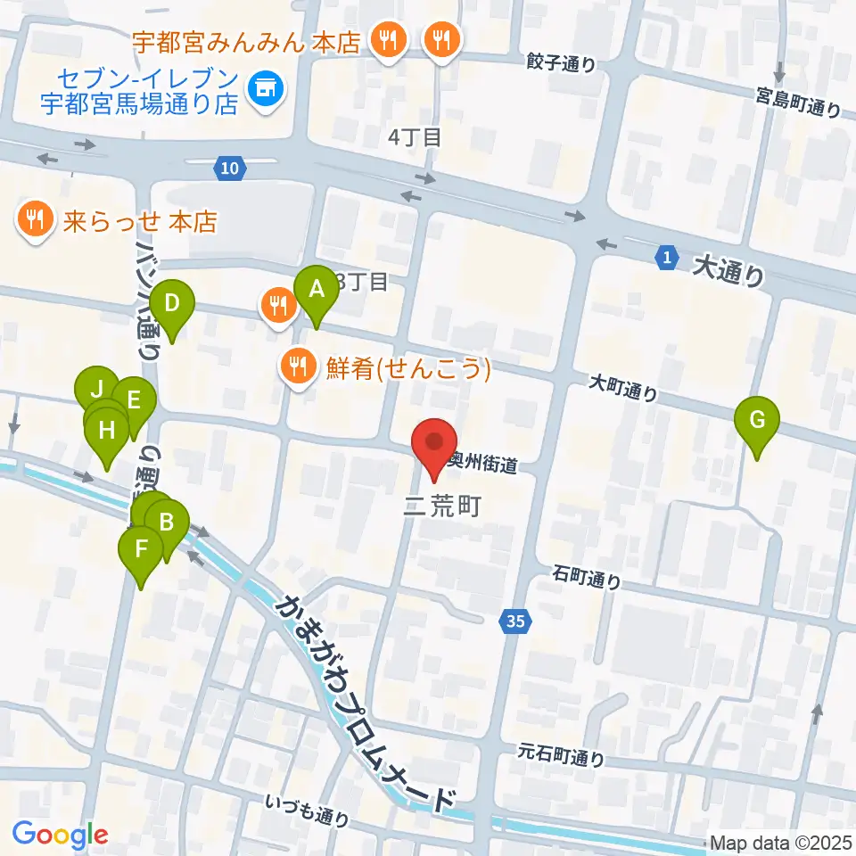 フォールーラーレコーズ周辺のカフェ一覧地図