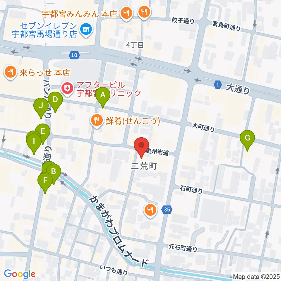 フォールーラーレコーズ周辺のカフェ一覧地図