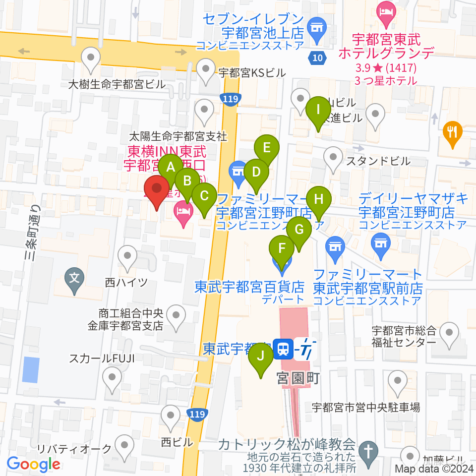 Pupu's Studio(ププズスタジオ)周辺のカフェ一覧地図