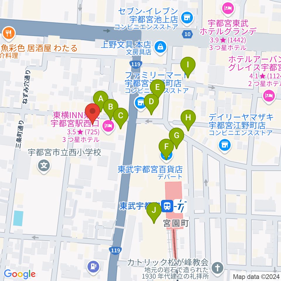 Pupu's Studio(ププズスタジオ)周辺のカフェ一覧地図