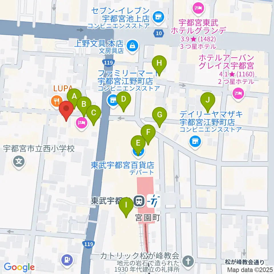 Pupu's Studio(ププズスタジオ)周辺のカフェ一覧地図