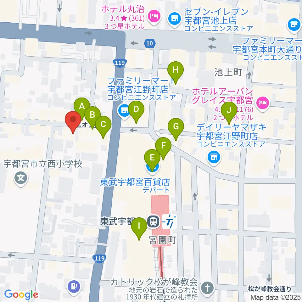 Pupu's Studio(ププズスタジオ)周辺のカフェ一覧地図