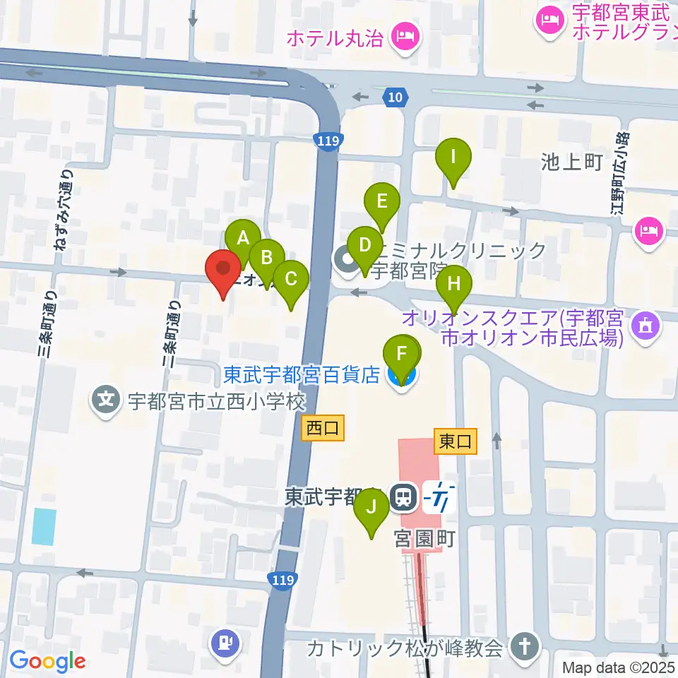 Pupu's Studio(ププズスタジオ)周辺のカフェ一覧地図
