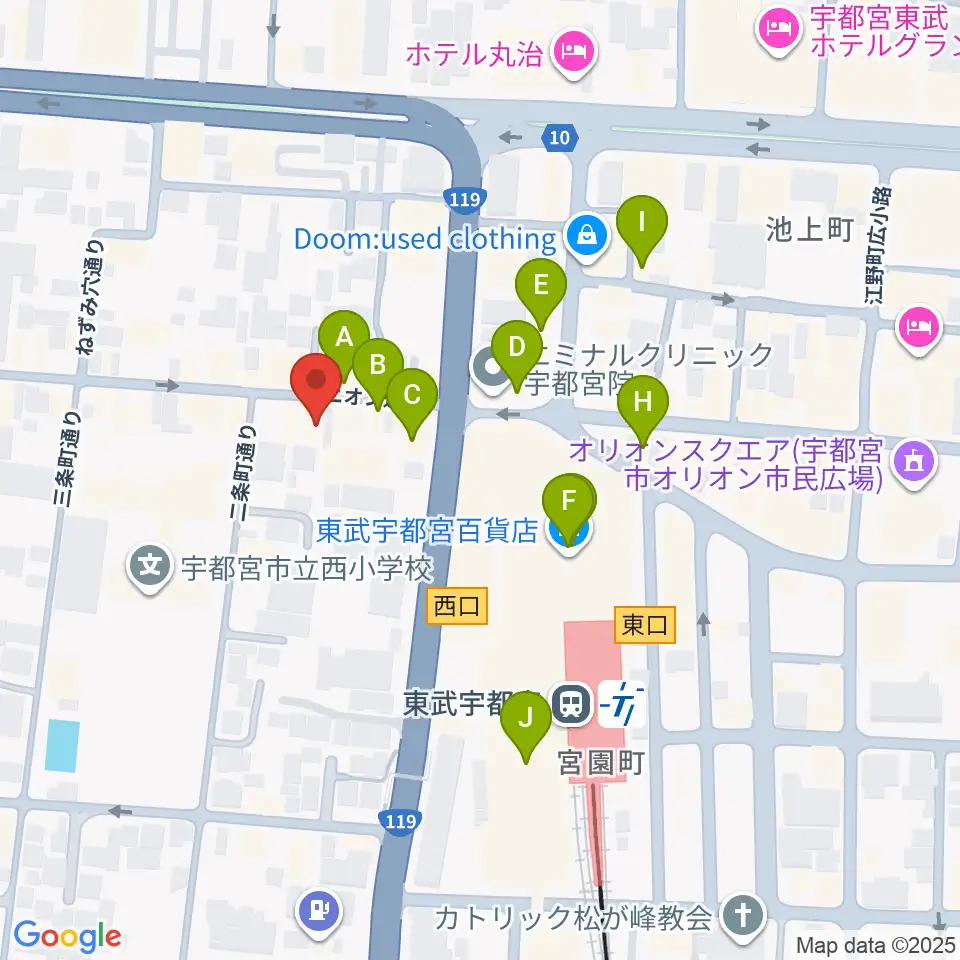 Pupu's Studio(ププズスタジオ)周辺のカフェ一覧地図