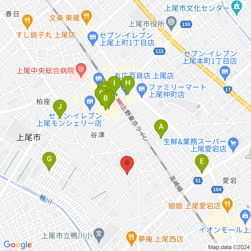 STUDIO SOUND CREW周辺のカフェ一覧地図