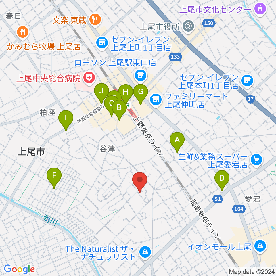 STUDIO SOUND CREW周辺のカフェ一覧地図