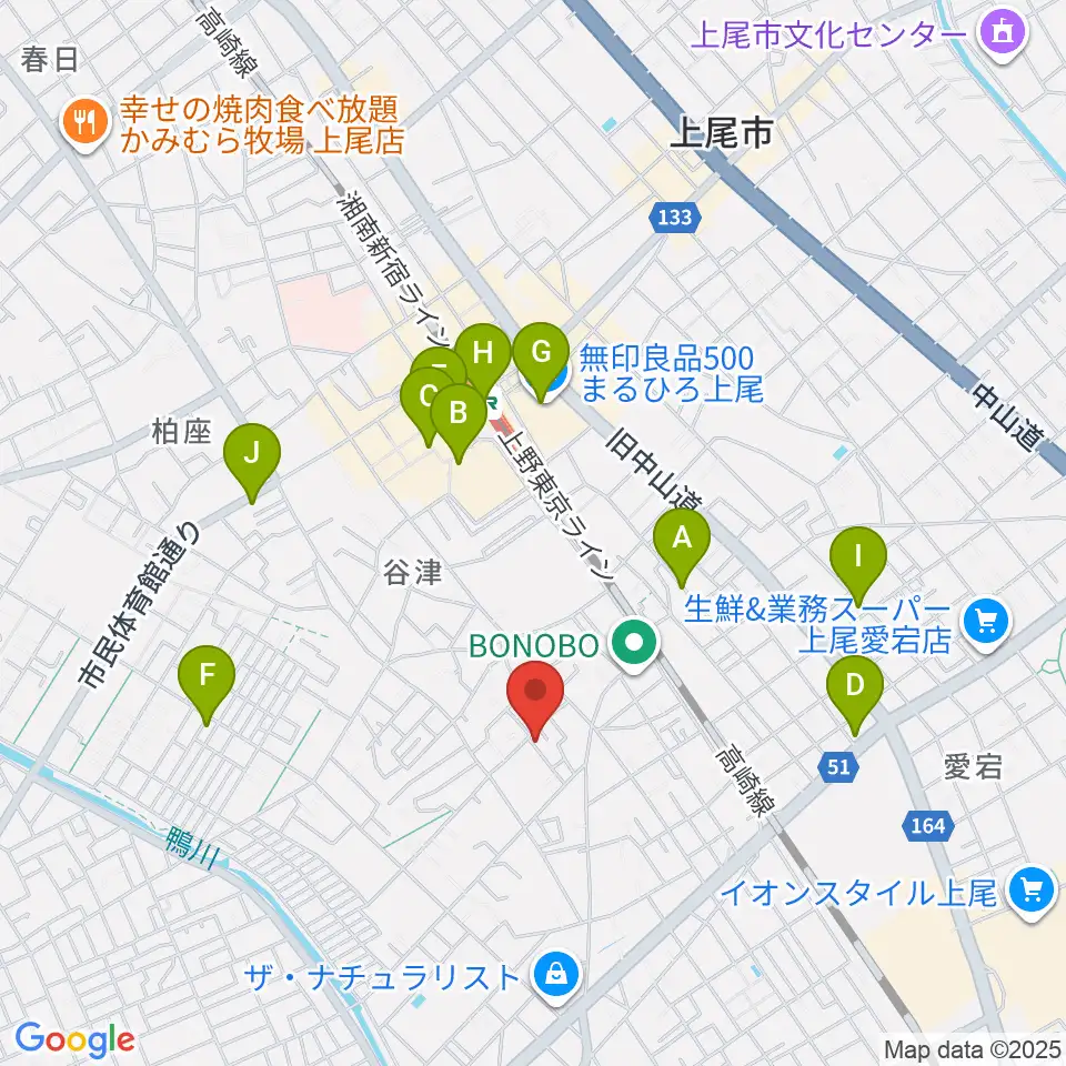 STUDIO SOUND CREW周辺のカフェ一覧地図