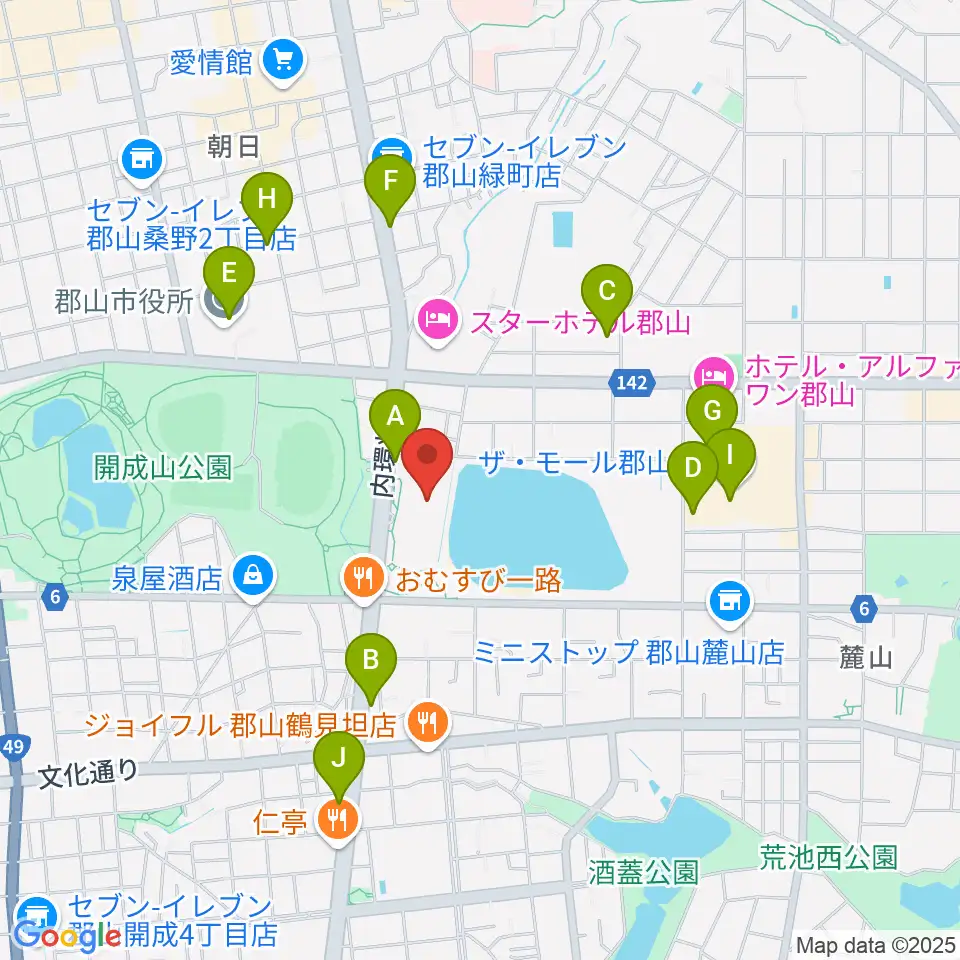 宝来屋 ボンズアリーナ周辺のカフェ一覧地図