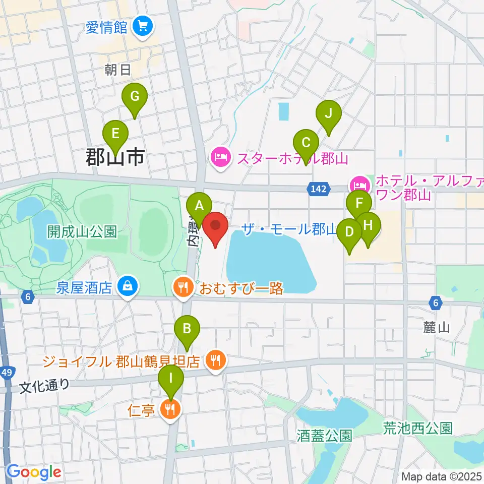 宝来屋 ボンズアリーナ周辺のカフェ一覧地図
