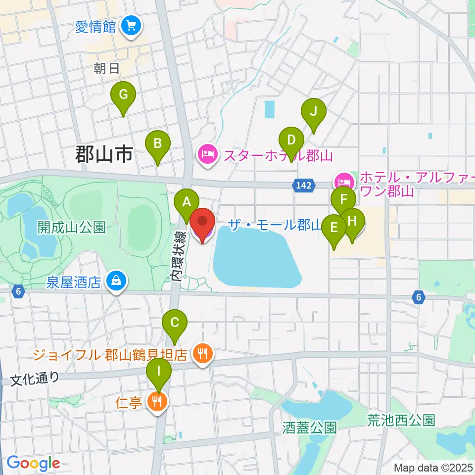 宝来屋 ボンズアリーナ周辺のカフェ一覧地図