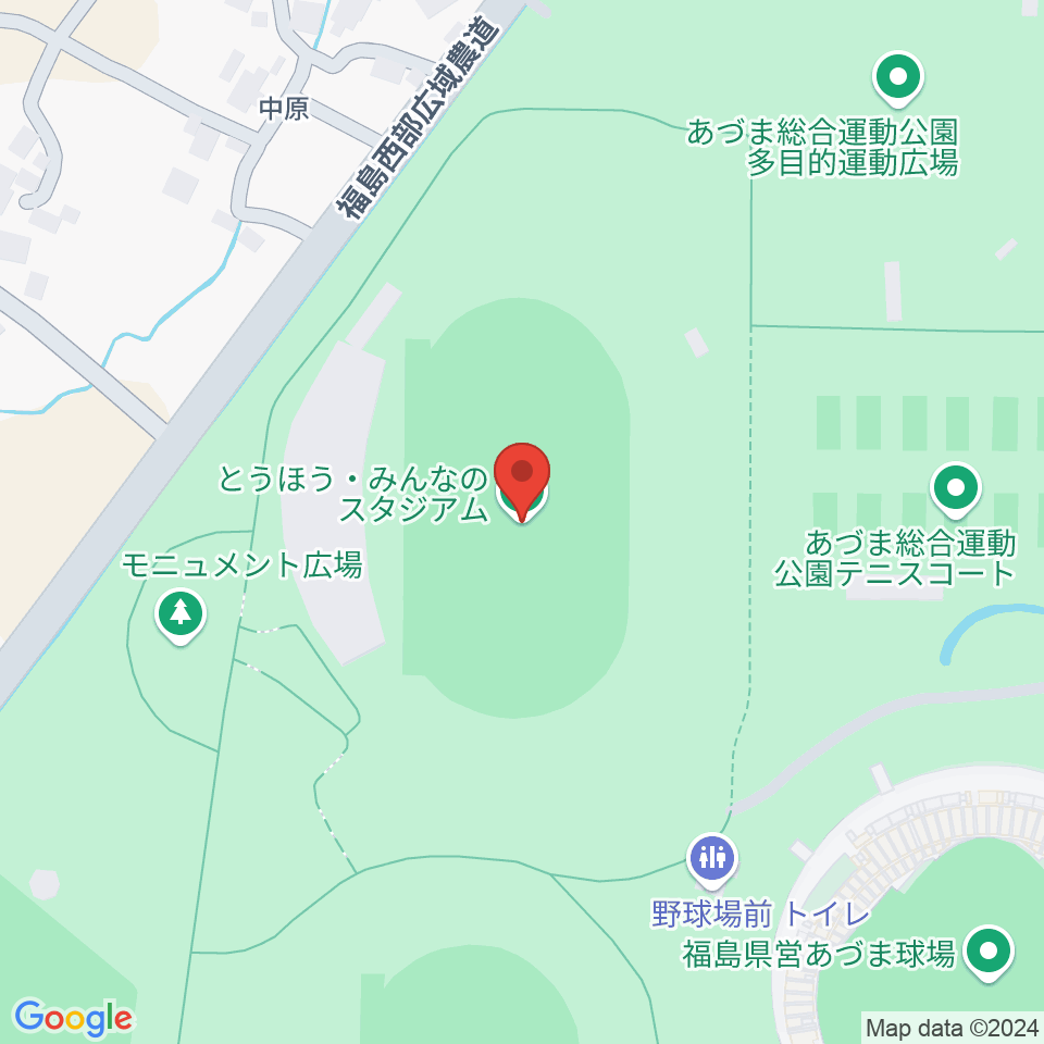 とうほう・みんなのスタジアム周辺のカフェ一覧地図