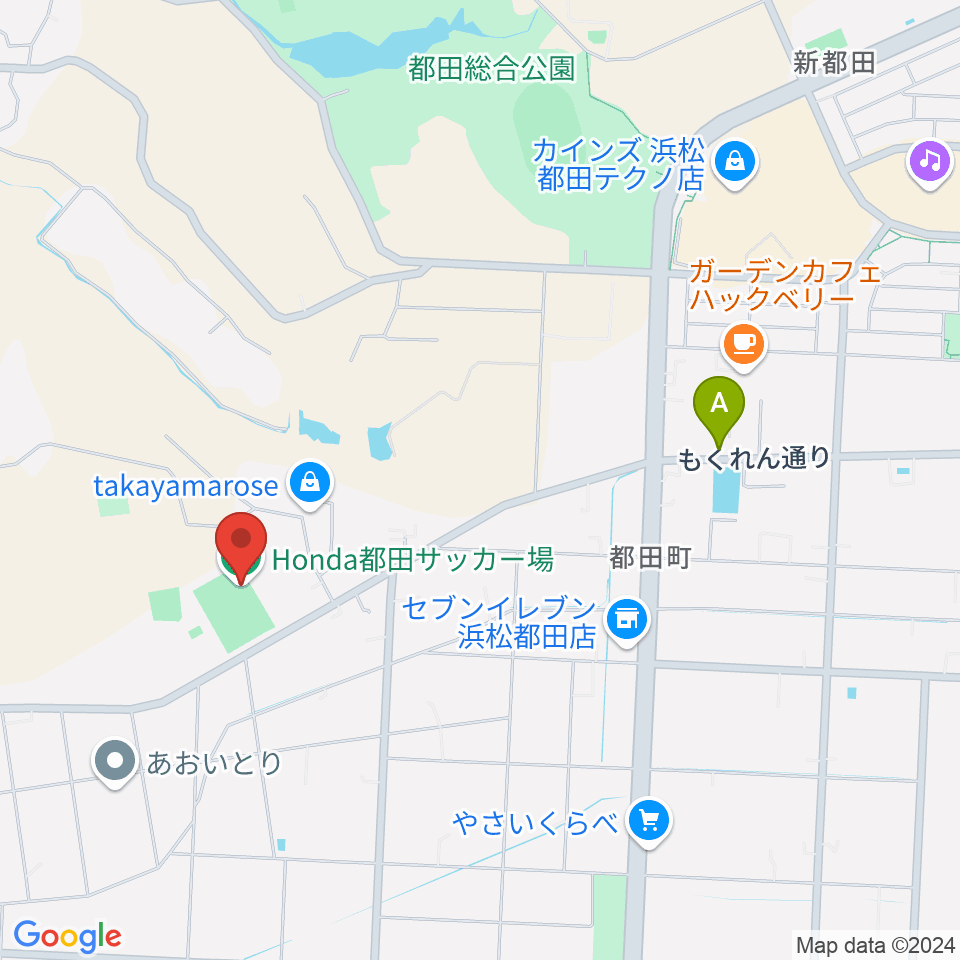 Honda都田サッカー場周辺のカフェ一覧地図