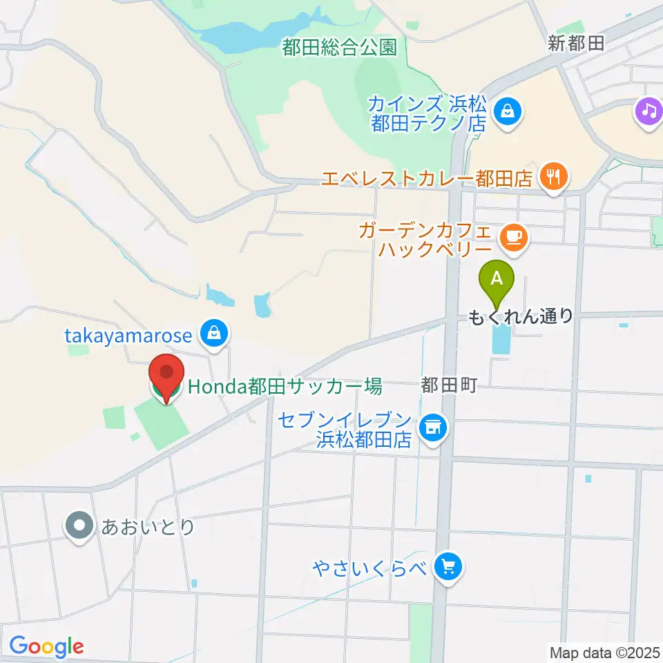 Honda都田サッカー場周辺のカフェ一覧地図