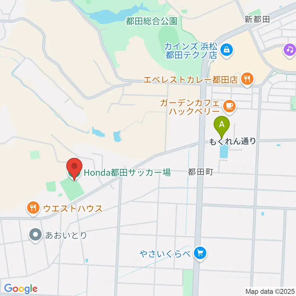 Honda都田サッカー場周辺のカフェ一覧地図